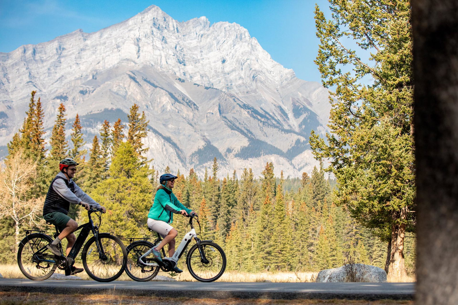 A view of Bike Banff in Banff National Park.