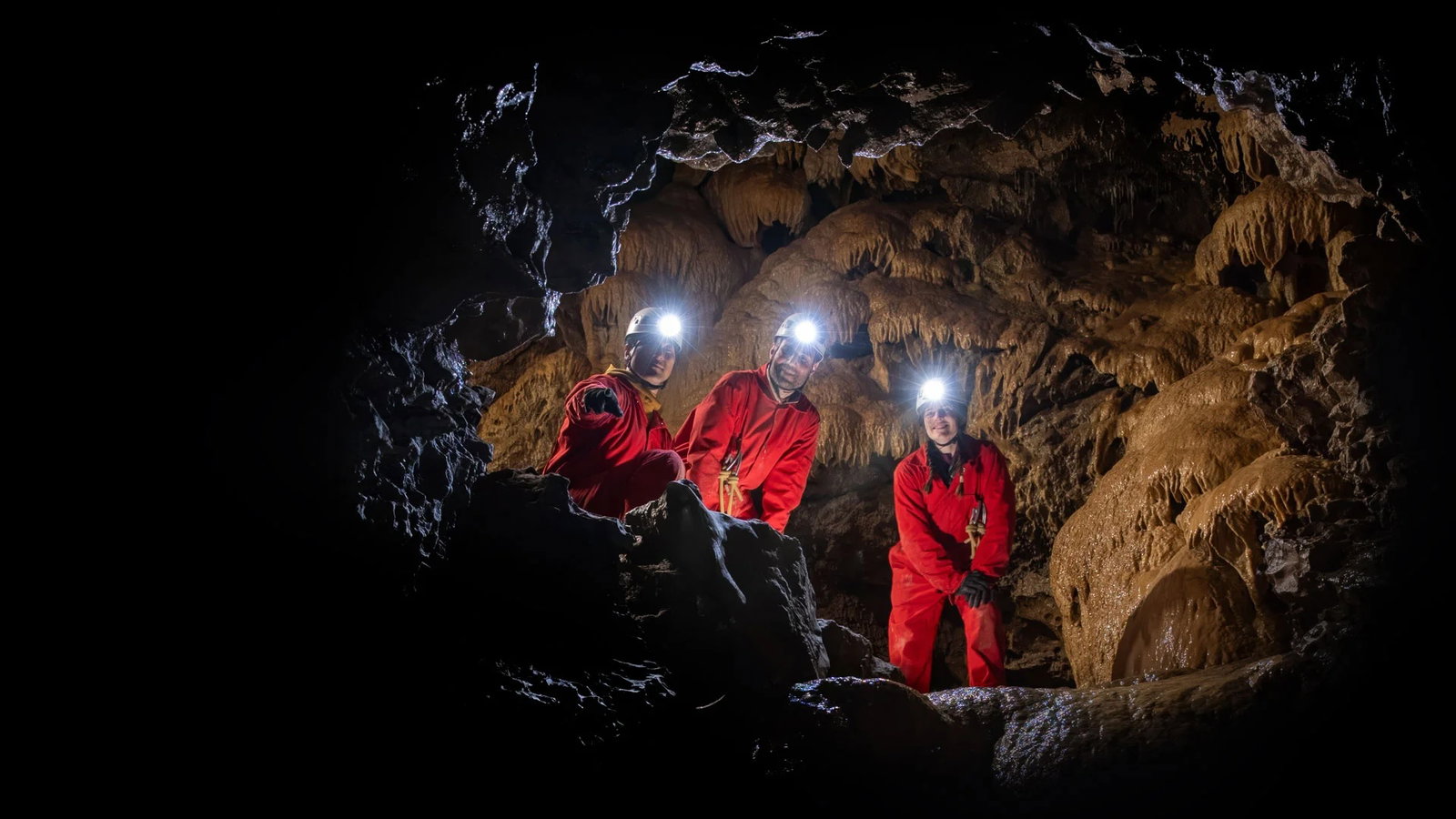 A view of Canmore Cave Tours in Banff National Park.
