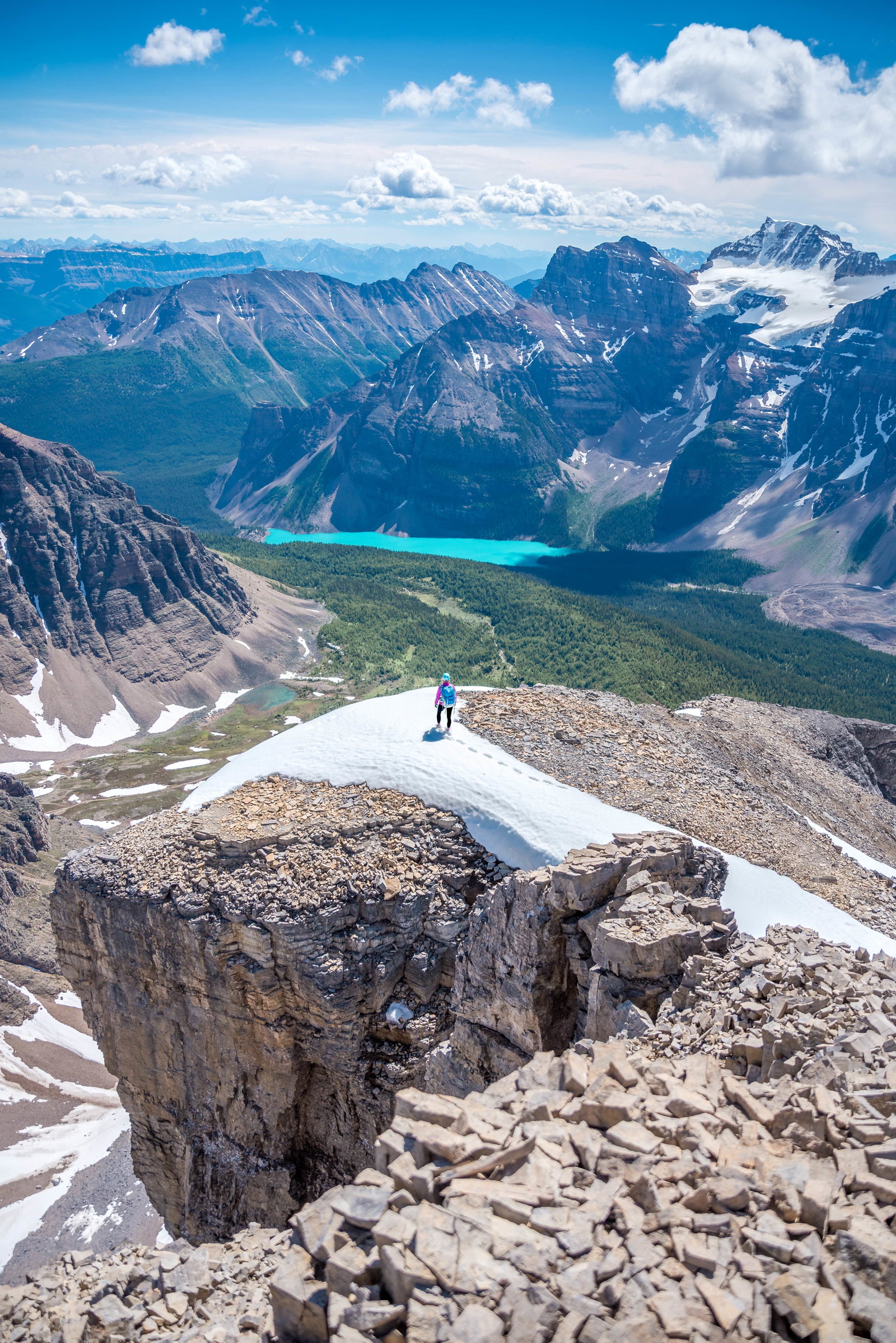 Eiffel Lake Trail - A view of Eiffel Peak in Banff National Park.