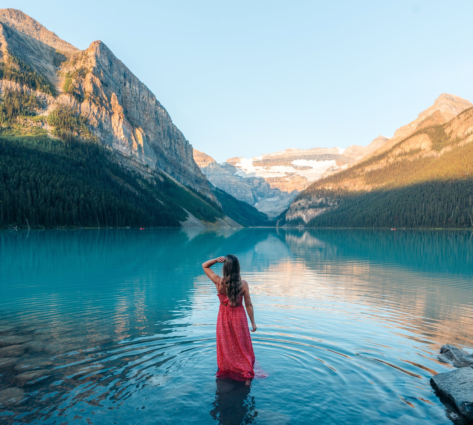 Model of Lake Louise in Banff National Park