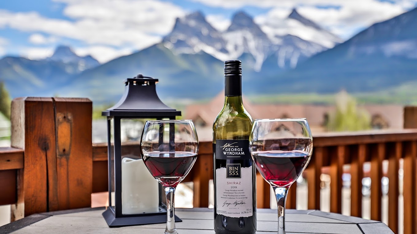 A view of Little Sister Getaways in Banff National Park.