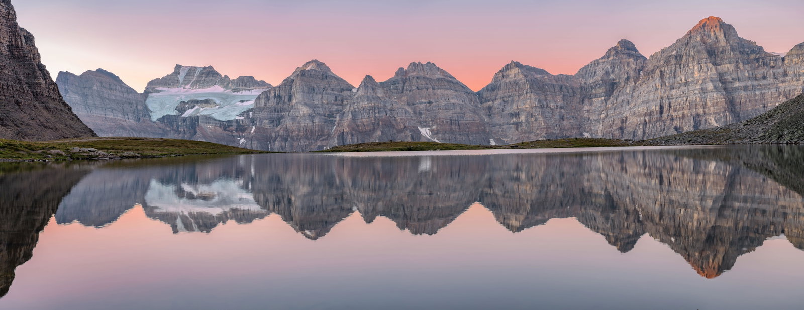 Panorama Ridge - A sunrise at Minnestimma in Banff National Park.