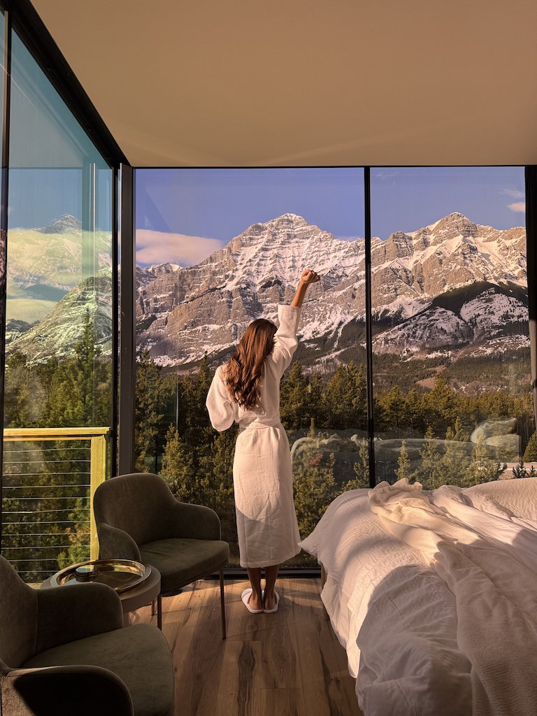 A view of Skyridge Glamping in Kananaskis.